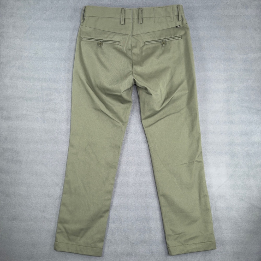 Levis Mens Olive Green Chino Pants Straight Leg Twill Trousers W32 L29 - Picture 7 of 13